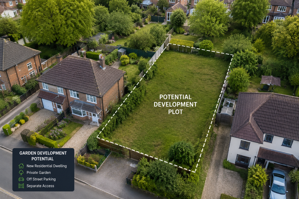 Can I Build in My Garden? Large garden with residential development potential UK