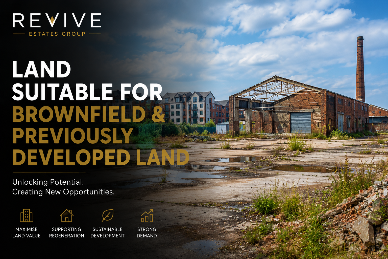 Previously developed brownfield land with residential development potential